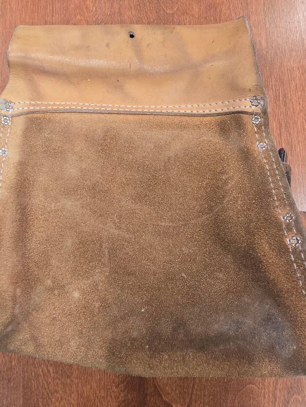 Vtg Sears Craftsman #945143 Leather Tool Pouch Top Grain Cowhide Hammer Loops